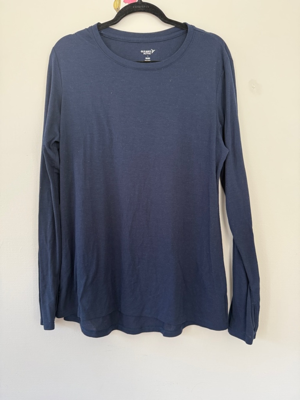 Old Navy Long-Sleeve Crewneck Tee - Dark Blue
